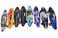 Пенні борд SC24156 з PU колесами, що світяться, метал/пластик, в асортименті Арт. SC24156