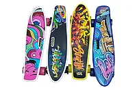 Пенні борд SC2412 з PU колесами, що світяться, пластиковий дека, в асортименті 56x15 см Китай SC2412