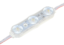 Світлодіодний модуль SHINE S-3 7000К 12 вольт 1.08 Вт 145лм з лІнзою 170º IP67 SWPower