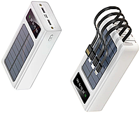 УМБ Павербанк 50000 mAh с LCD дисплеем + LED фонарь Power Bank 50000mAh белый
