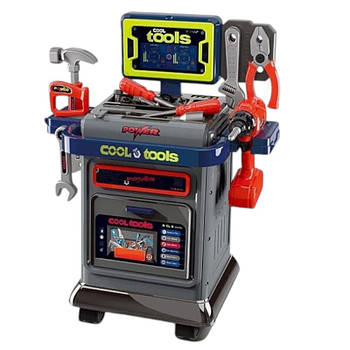 Набір інструментів (41 елемент, верстат, автоматичний шуруповерт, реверс, пилка, викрутки, штангенциркуль) 008-202