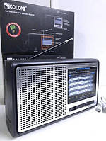 Портативний радіо приймач GOLON RX 3060 Black із вбудованим акумулятором