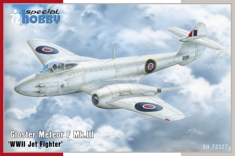 Пластикова модель 1/72 Special hobby 72527 британський реактивний винищувач Gloster Meteor F MK. III 'WW II Jet Fighter', фото 1