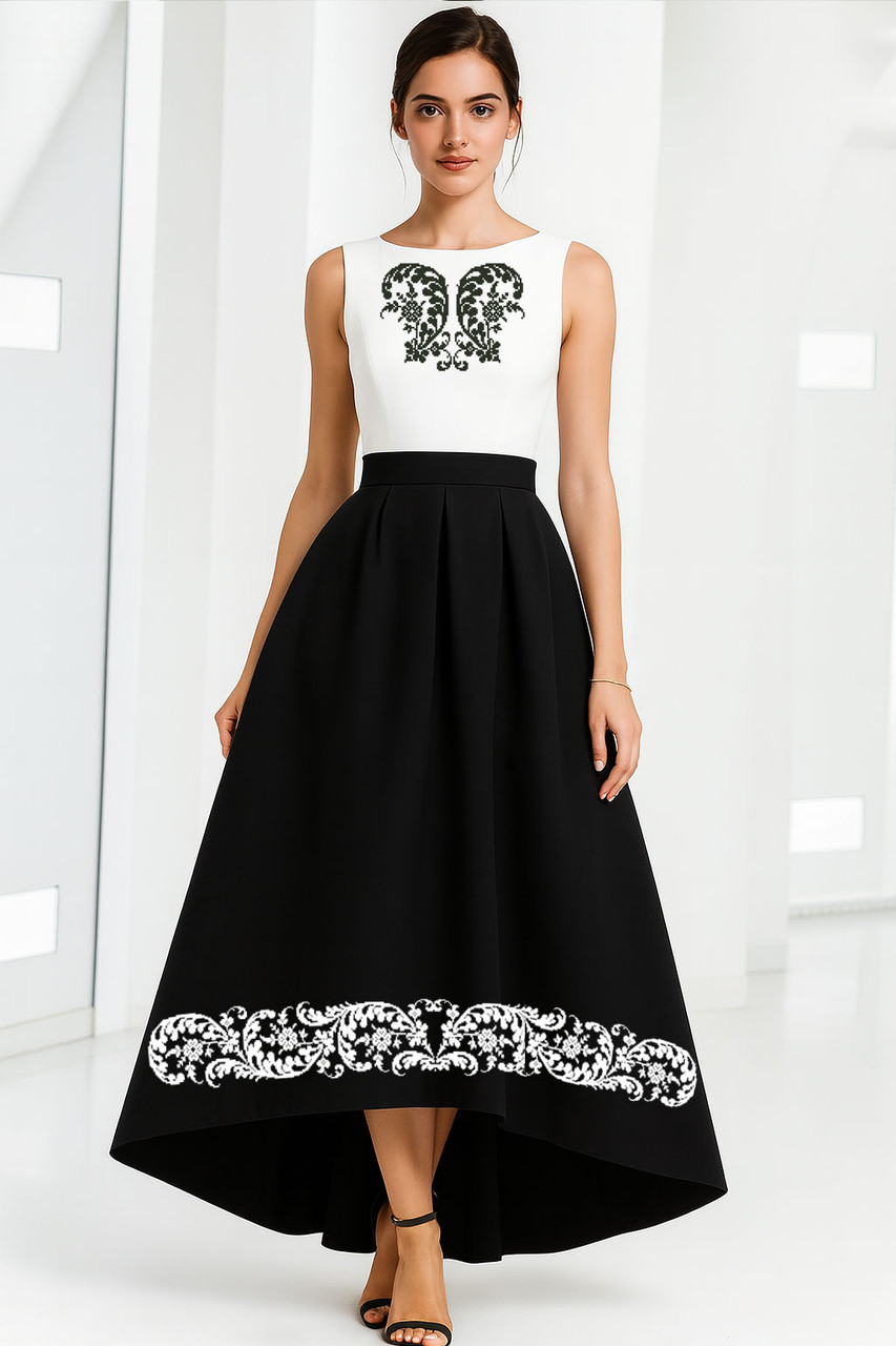 Заготовка  жіночої  сукні № 401.2-ПЖД(б.р), фото 1