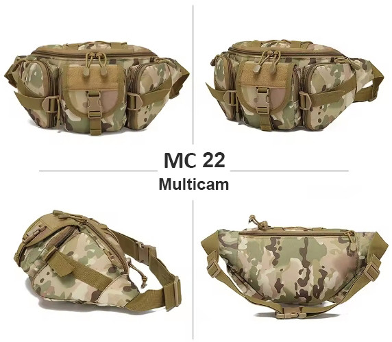 Тактична поясна сумка-бананка МС22 Multicam Тактична поясна сумка-бананка МС22 Multicam