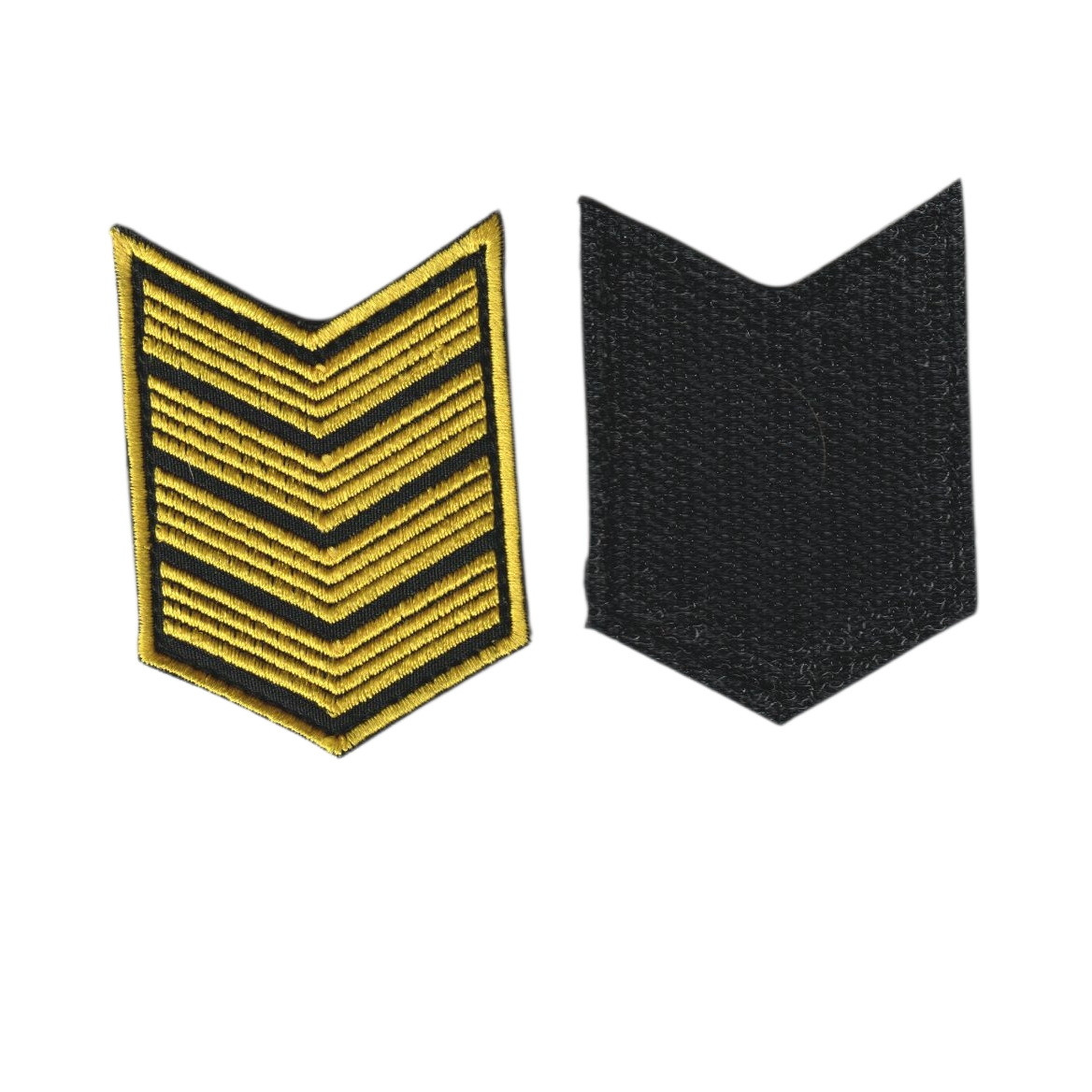 Шеврон учбовий курсовка  4 курс на липучці,  золотий колір на чорному, ЗСУ. 5 см *7 см, фото 1