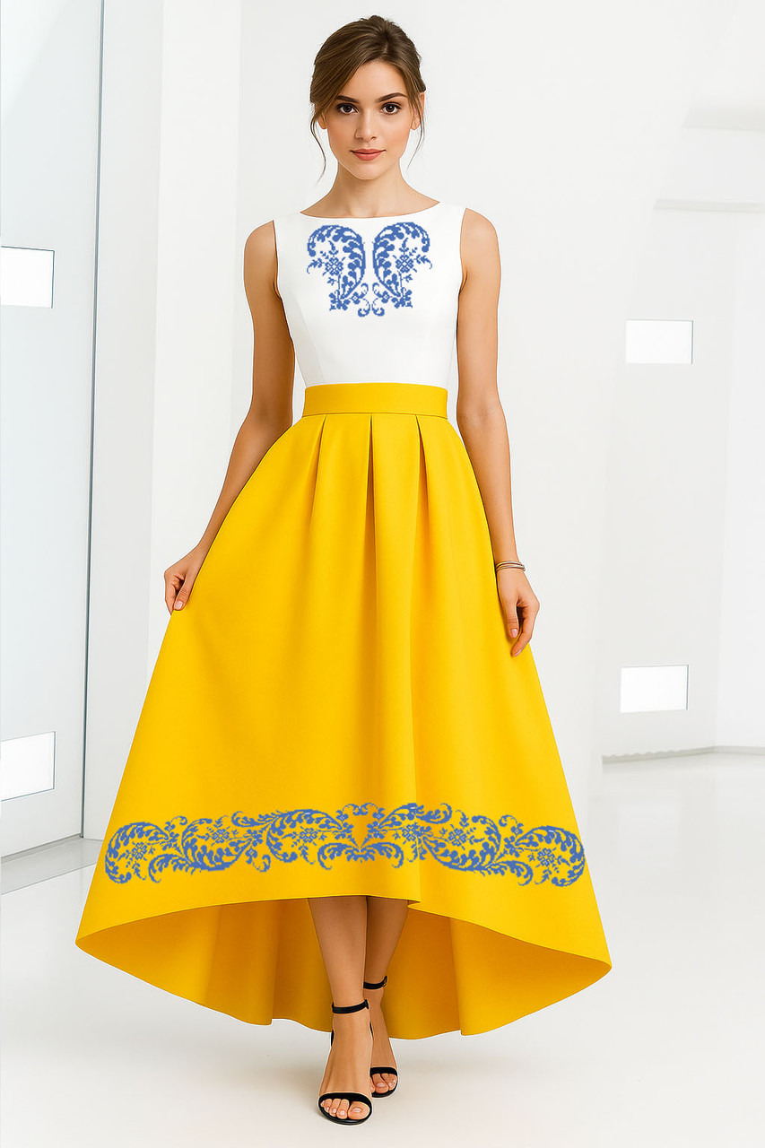 Заготовка жіночої сукні № 401.3-ПЖД(б.р), фото 1