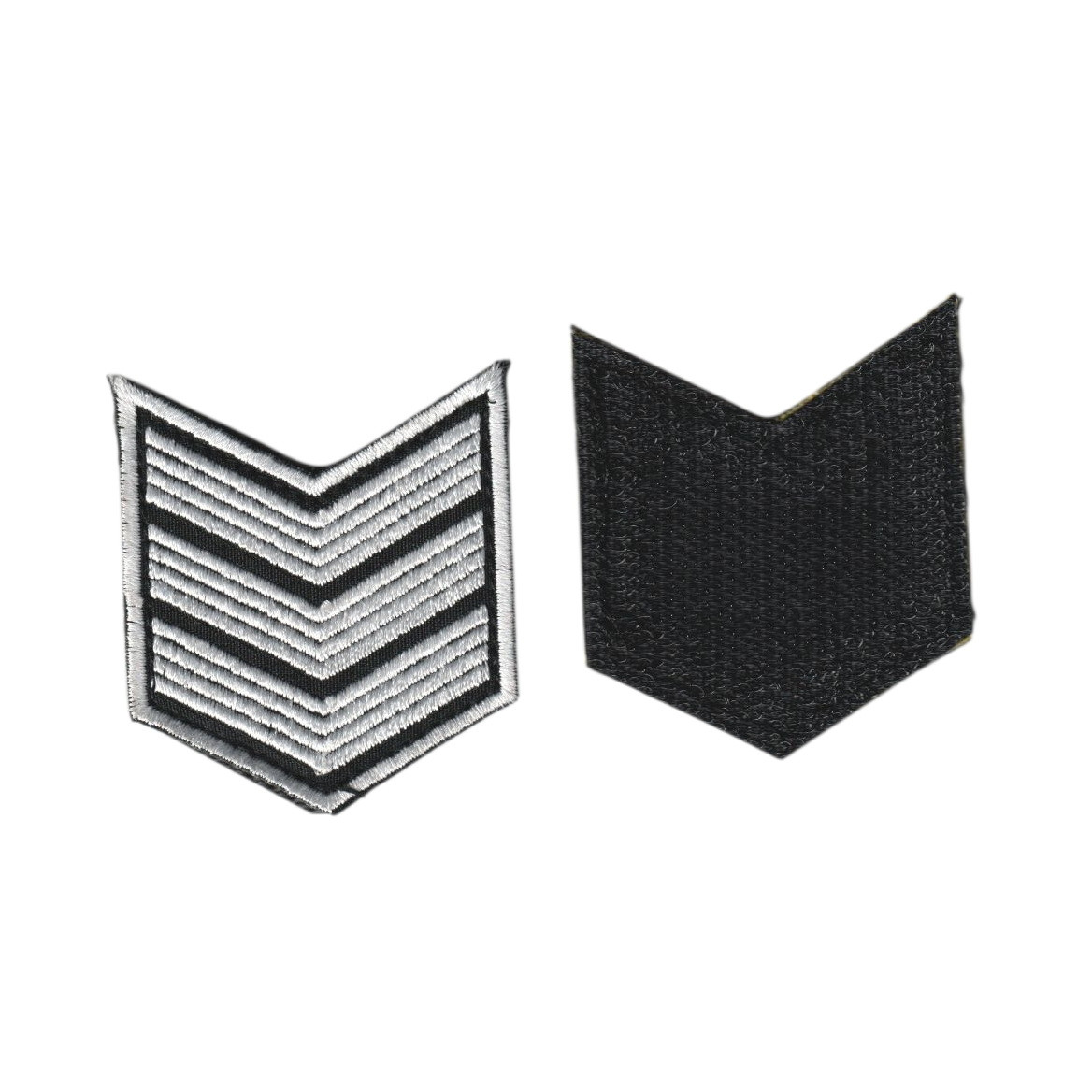 Шеврон учбовий курсовка 3 курс на липучці, білий колір на чорному, ЗСУ. 5 см * 5,5 см, фото 1