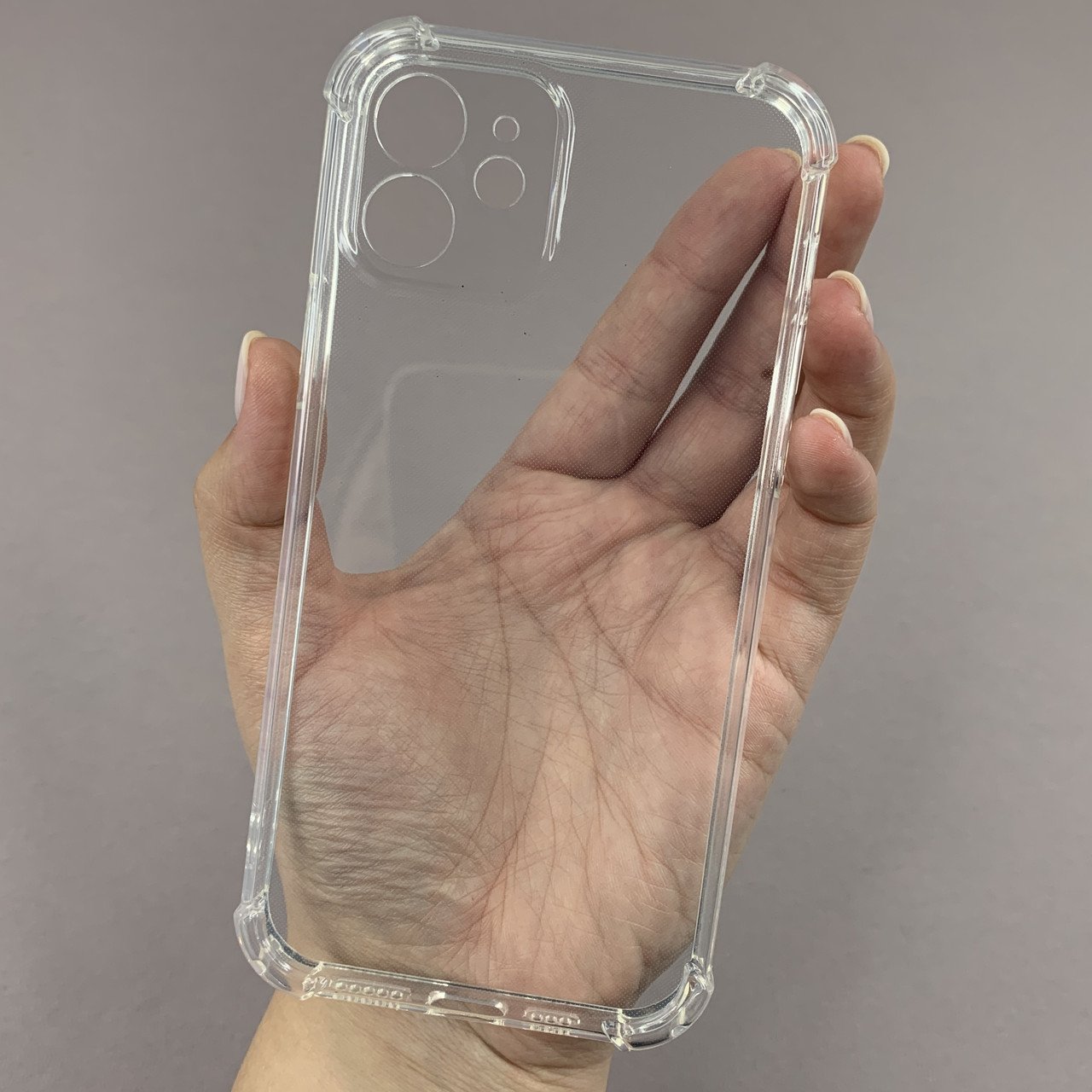 Чохол для iPhone 12 силіконовий з бронь кутами чохол на телефон айфон 12 прозорий ttp