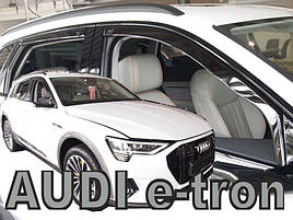 Дефлектори вікон (вітровики) Audi E-Tron 2018+ 5D (вставні, кт - 4шт) (Heko)