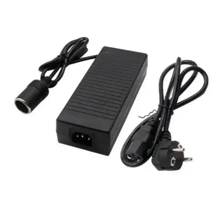 Блок живлення, мережевий адаптер BYM-128 220 В на 12 В 10 А з гніздом прикурювача 9104, фото 1