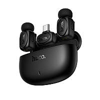 Мікрофон петличний бездротовий HOCO L19 Lightning, Type-C, 2 шт., чорний