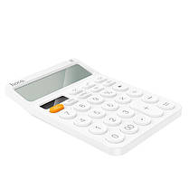 Калькулятор HOCO DI83 із сонячною панеллю, білий, фото 3