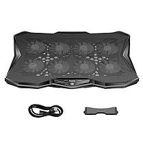 Кулер для ноутбука HOCO RGB DH26, чорний, фото 4