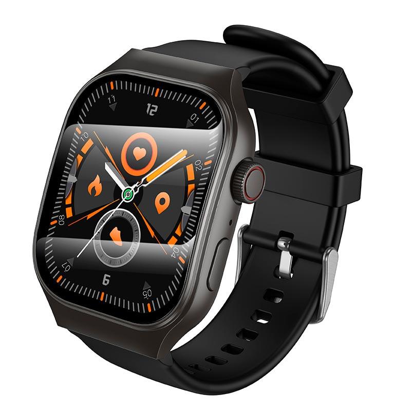 Смарт-годинник спортивний Smart Watch HOCO Y33 Call Version, чорний