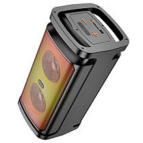 Портативна Bluetooth-колонка BOROFONE Vida BP25 з мікрофоном, чорна, фото 4