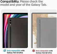 Захисне скло Spigen для Galaxy Tab S9 Ultra (14.6") - EZ FIT GLAS.tR (1 шт), Clear (AGL06998), фото 5