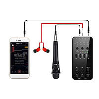 Бездротова Аудіокарта + Мікрофон EL-202 / Студійний комплект 2в1