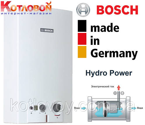Газовий проточний водонагрівач (газова колонка) Bosch Therm 6000 O WRD G, фото 1