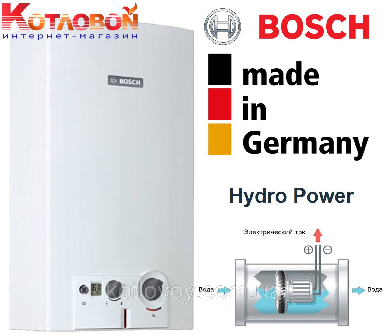 Газовый проточный водонагреватель (газовая колонка) Bosch Therm 6000 O WRD G - фото 1 - id-p488923677