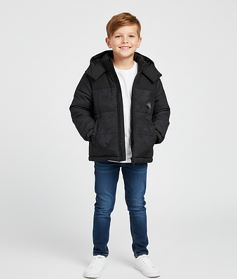 Куртка для хлопчика зимова чорна (№591)