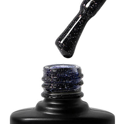 Гель-лак Nice for you Shine №10 світловідбивний Чорно-синій 15 г