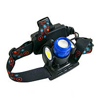 Налобний ліхтар акумуляторний BL-C862 T6+COB світлодіодний (1009090-Blue)