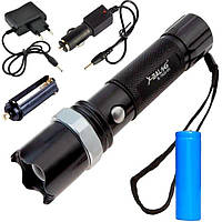 Ліхтар ручний акумуляторний з Zoom, X-BALOG BL-T8626-XPE