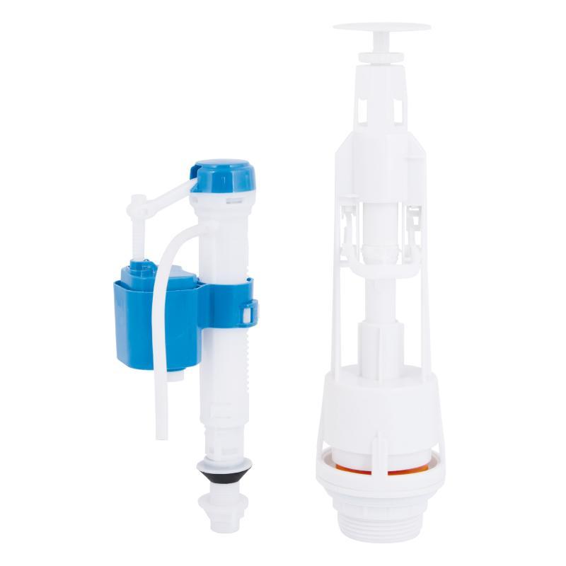 Зливний механізм для унітаза LT06 з клапаном нижньої подачі 1/2, хром кнопка Lidz