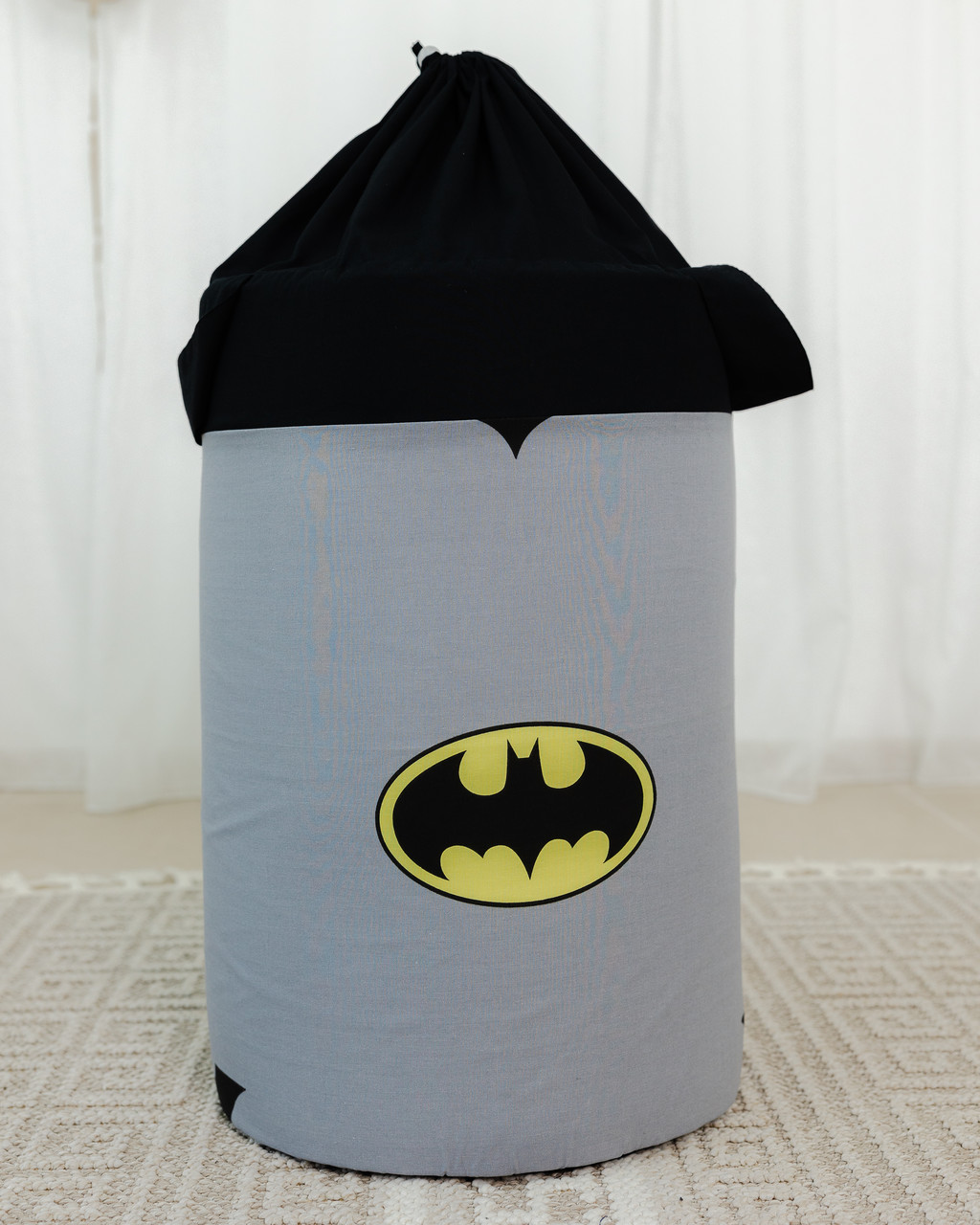 Кошик для іграшок сірий Бетмен-супергерой, фото 1