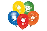 Повітряні латексні кульки 12" 30см Милі тварини в асортименті Твоя Забава 03095 50шт
