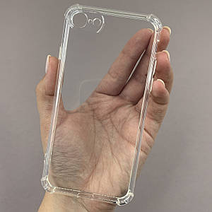 Чохол для Apple iPhone 8 силіконовий з бронь кутами чохол на телефон айфон 8 прозорий ttp