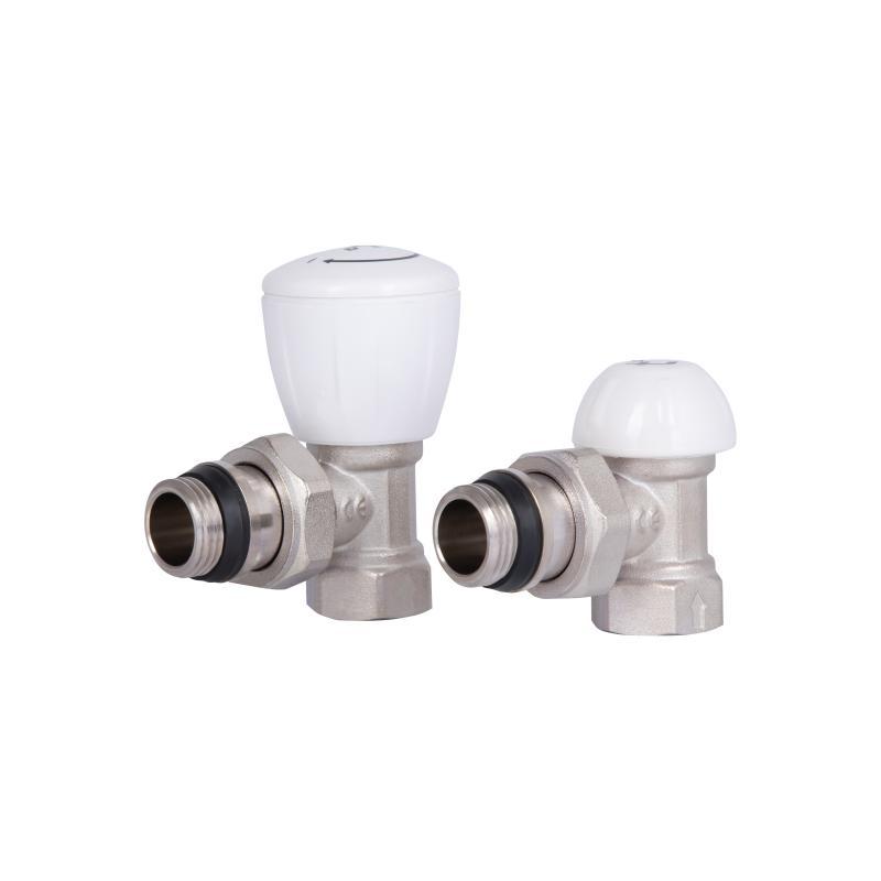 Комплект радіаторних кранів Thermo Alliance Standart 1/2" ВН кутовий TAS232W15