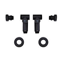 Комплект кранів Thermo Alliance Standart 1/2" чорний, для рушникосушарки кутовий SF395W15HEB, фото 5