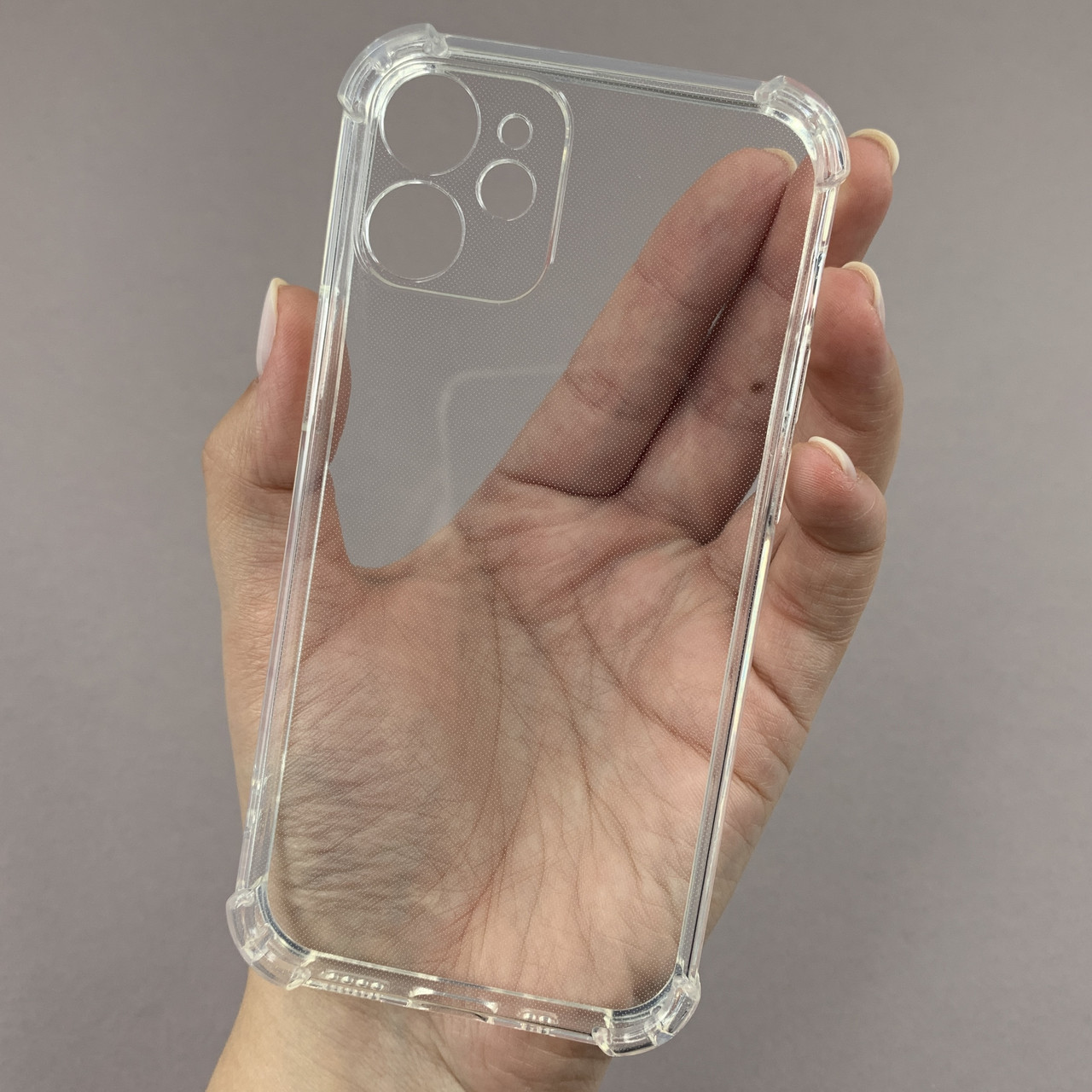 Чохол для iPhone 12 Mini силіконовий з бронь кутами чохол на телефон айфон 12 міні прозорий ttp