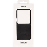 Шкіряний чохол Leather Case для Samsung Galaxy Z Flip7 Black, фото 5