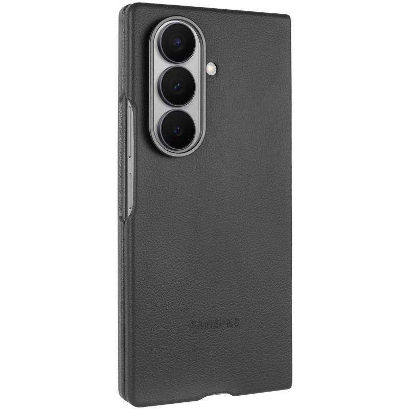 Шкіряний чохол Leather Case для Samsung Galaxy Z Fold7 Black, фото 1