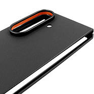 Шкіряний чохол Leather Case для Samsung Galaxy Z Fold7 Black, фото 5