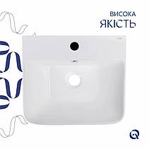 Раковина для підлоги моноблок Qtap Tern 440х380х830mm White QT1711G302WN, фото 5
