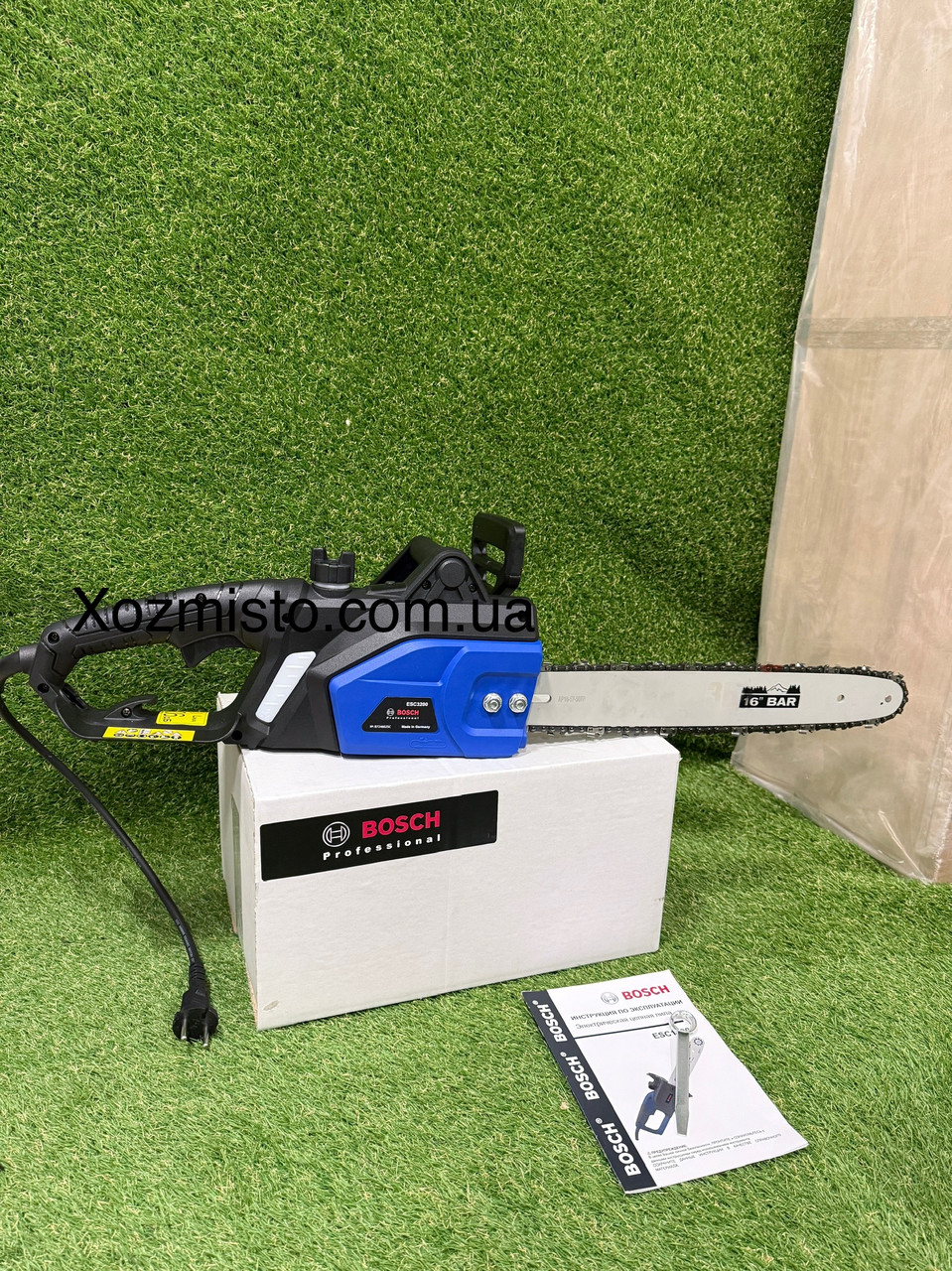 Електропила Bosch ESC3200 шина 40 см (3.2 кВт) Ланцюгова пила електрична Бош, фото 1