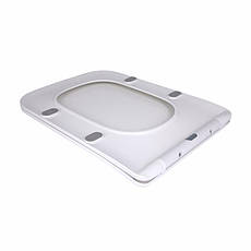 Сидіння для унітаза підлогового (Aries) 445×360×30 мм, White, з мікроліфтом? Slim Duroplast, Quick Release QT03228302W3 Qtap, фото 3