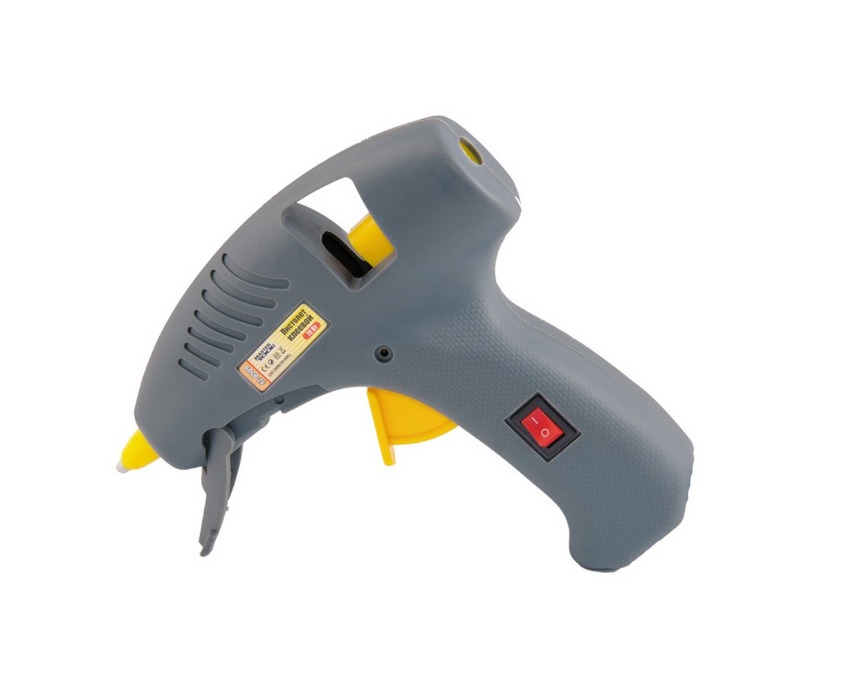 Пістолет клейовий MASTERTOOL Ø 7.2 мм 70 Вт/220 В/50 Гц 6-10 г/хв "Крапля-Стоп" з вимикачем 42-0509