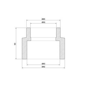 Муфта PPR Thermo Alliance 63х50, фото 2