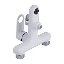 Змішувач для ванни Qtap Jay (з душовим гарнітуром) QTJAY259CRW45553 Chrome/White, фото 3