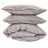 Постільна білизна Тартан бежевий ранфорс MERISET - Сімейний на резинці, фото 5