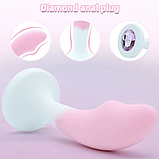 Набір пробок із кристалом 3 шт, Анальний стимулятор, Втулки різного розміру та діаметру, Інтимні іграшки, фото 3