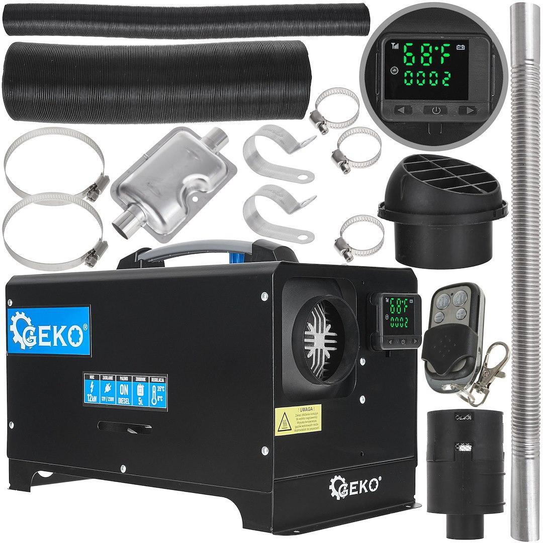 Автомобільний дизельний обігрівач 12В/230 В 12 кВт Geko G80458