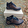 Черевики чоловічі шкіряні зимові коричневі з чорним, фото 5