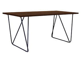 Стіл обідній Rocky black дсп h25 горіх тієполо 1380*770 мм (Новий Стиль ТМ)