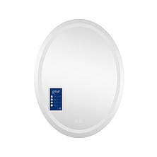 Дзеркало Qtap Mideya (DC-F801) 600х800 з LED-підсвічуванням Touch, з антизапотіванням, димером QT2078F801W, фото 3